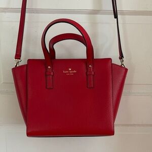Kate Spade Bold Red Leather Satchel